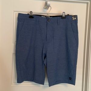 Men’s Blue Billabong Hybrid Shorts Size 34